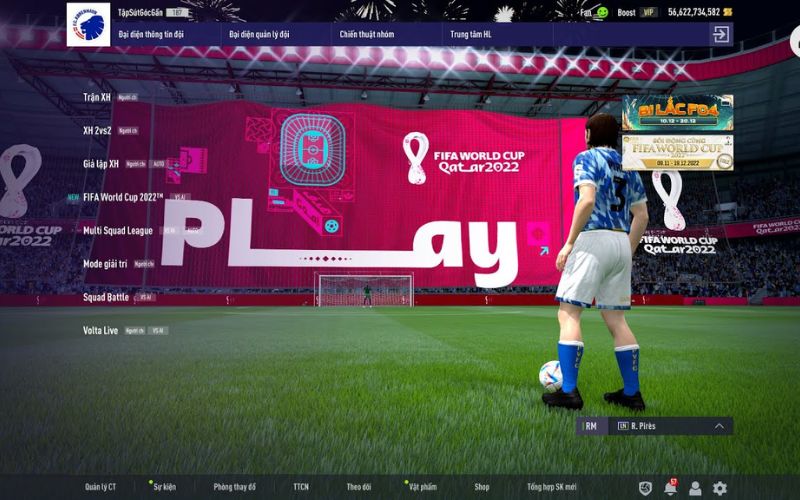 Các chế độ chơi có trong FIFA Online 4